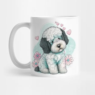 Valentines sheepadoodle pup - a Furr-fect valentine gift for your dog-loving pet lover Mug